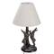 Hello Honey® 18.5" Brown & Natural Bunny Rabbit Table Lamp with Linen Empire Shade